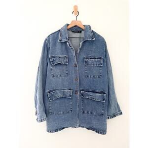 Lioness Oversized Denim Jacket Size Small Jean Shacket
